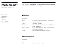 Tablet Screenshot of mehlau.net